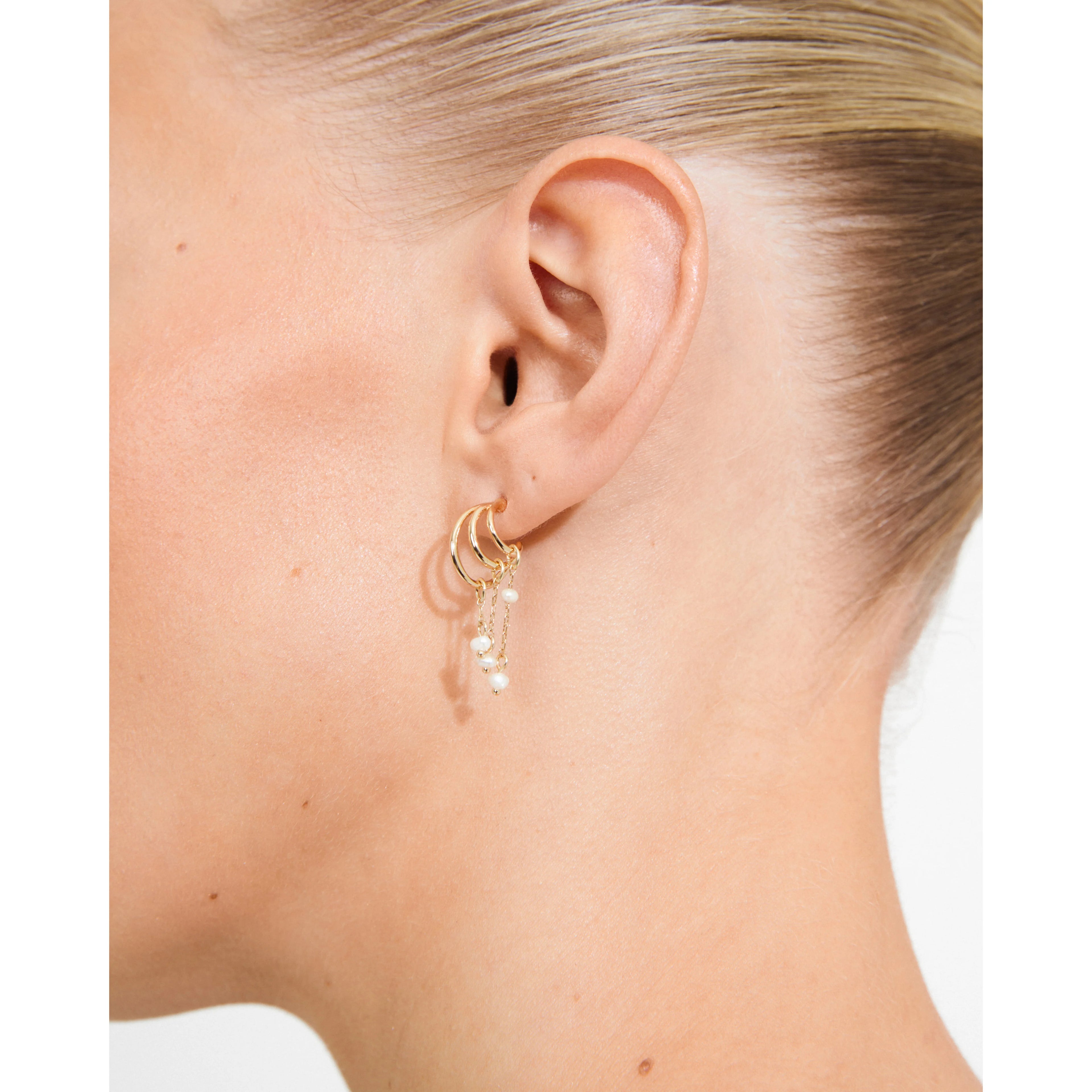 PILGRIM - LUNITH Gold Plated Earrings