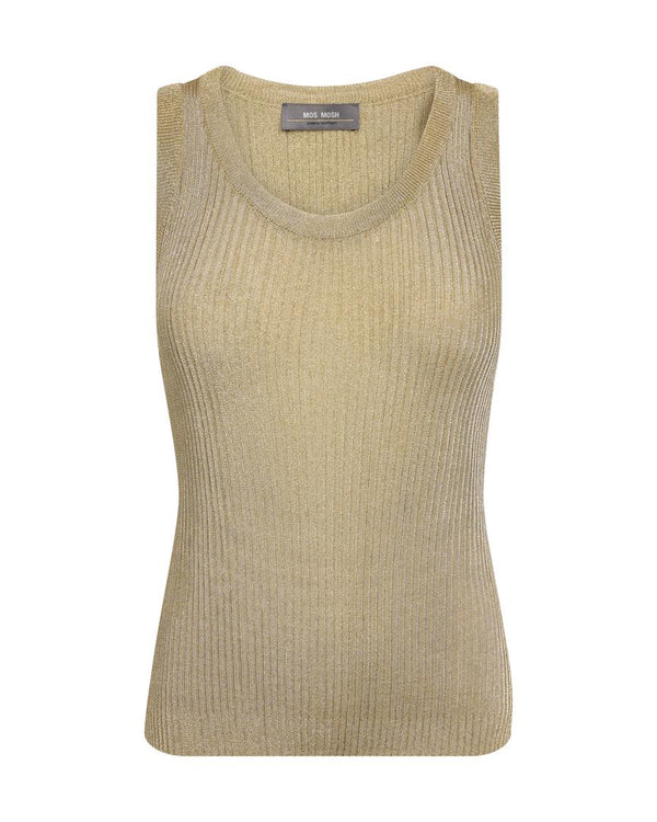 Mos Mosh Relena Imanja Knit Tank Top-Gold-167280