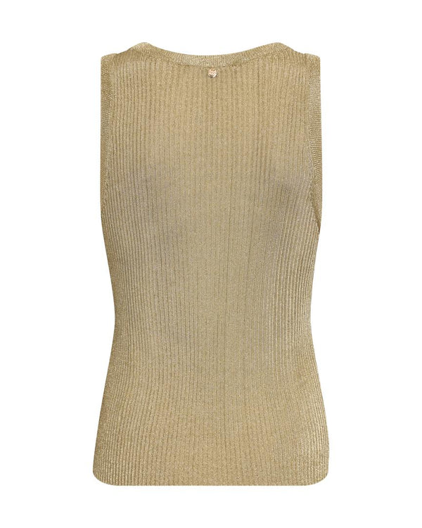 Mos Mosh Relena Imanja Knit Tank Top-Gold-167280