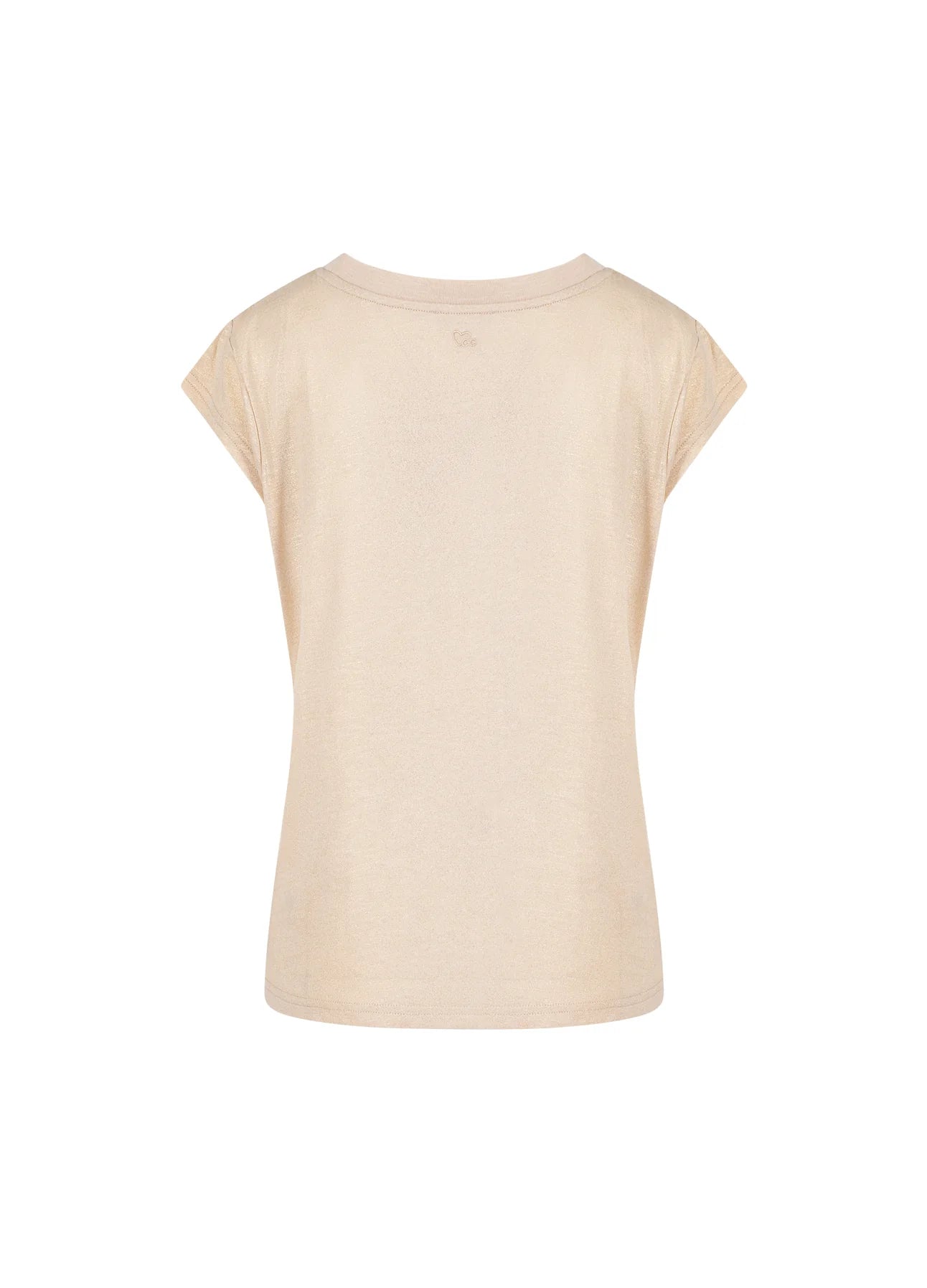 Coster Copenhagen Metallic Tee in Creme