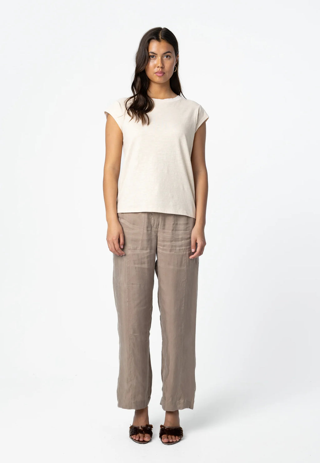 Coster Copenhagen Metallic Tee in White