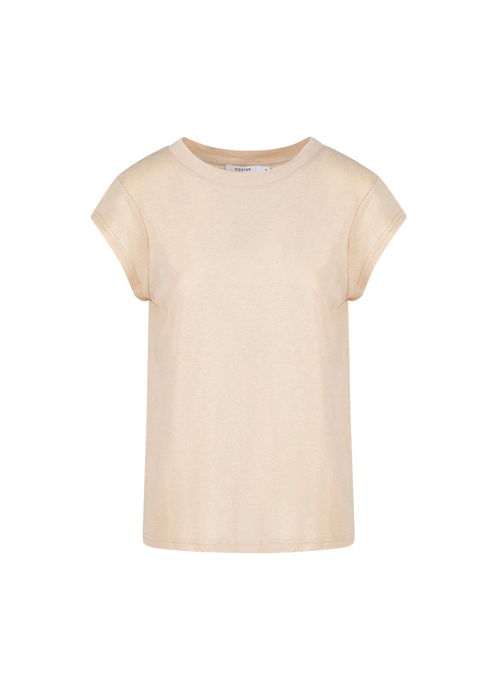 Coster Copenhagen Metallic Tee in Creme