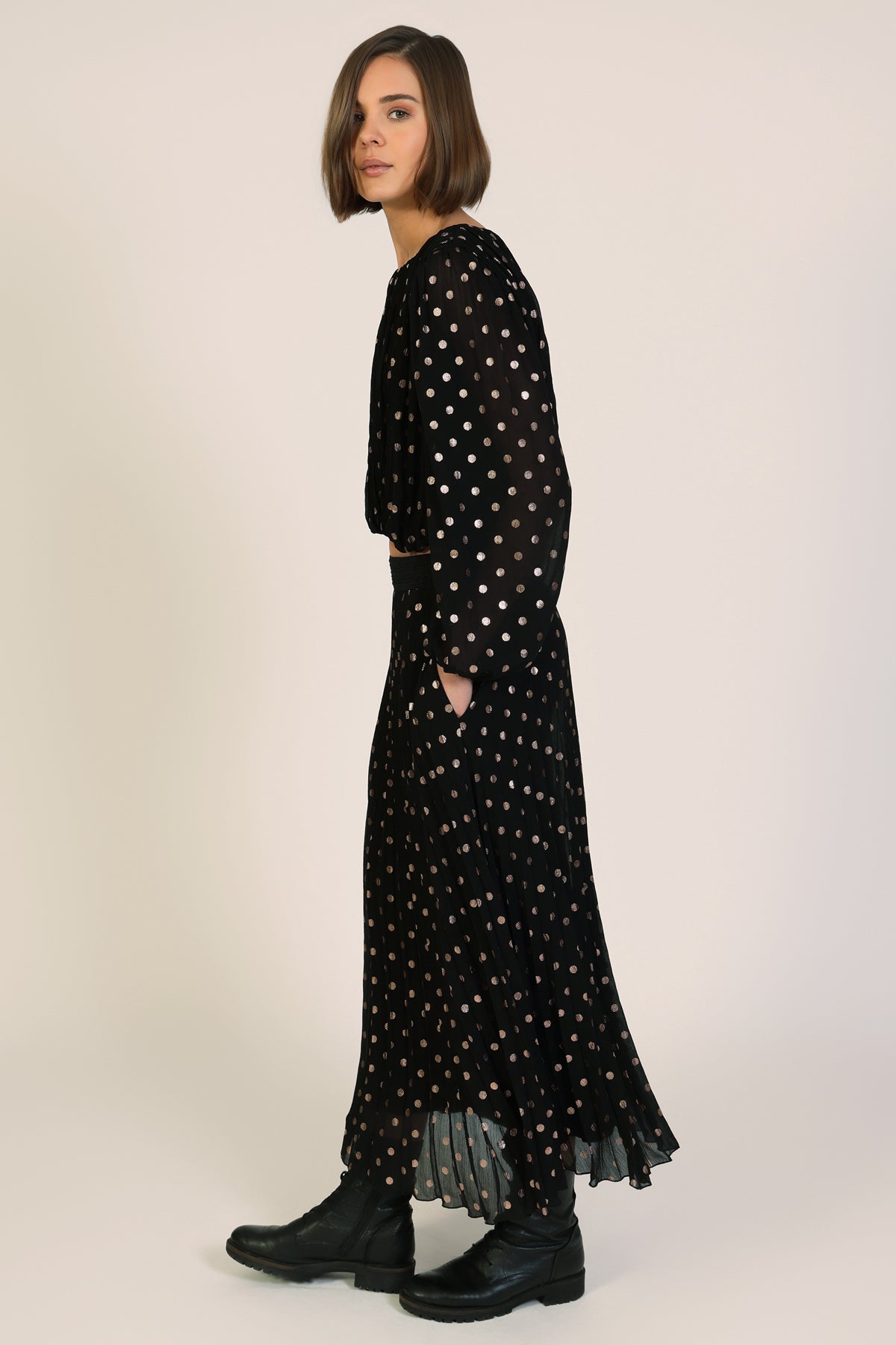 Traffic People Many Moons Hera Skirt in Black