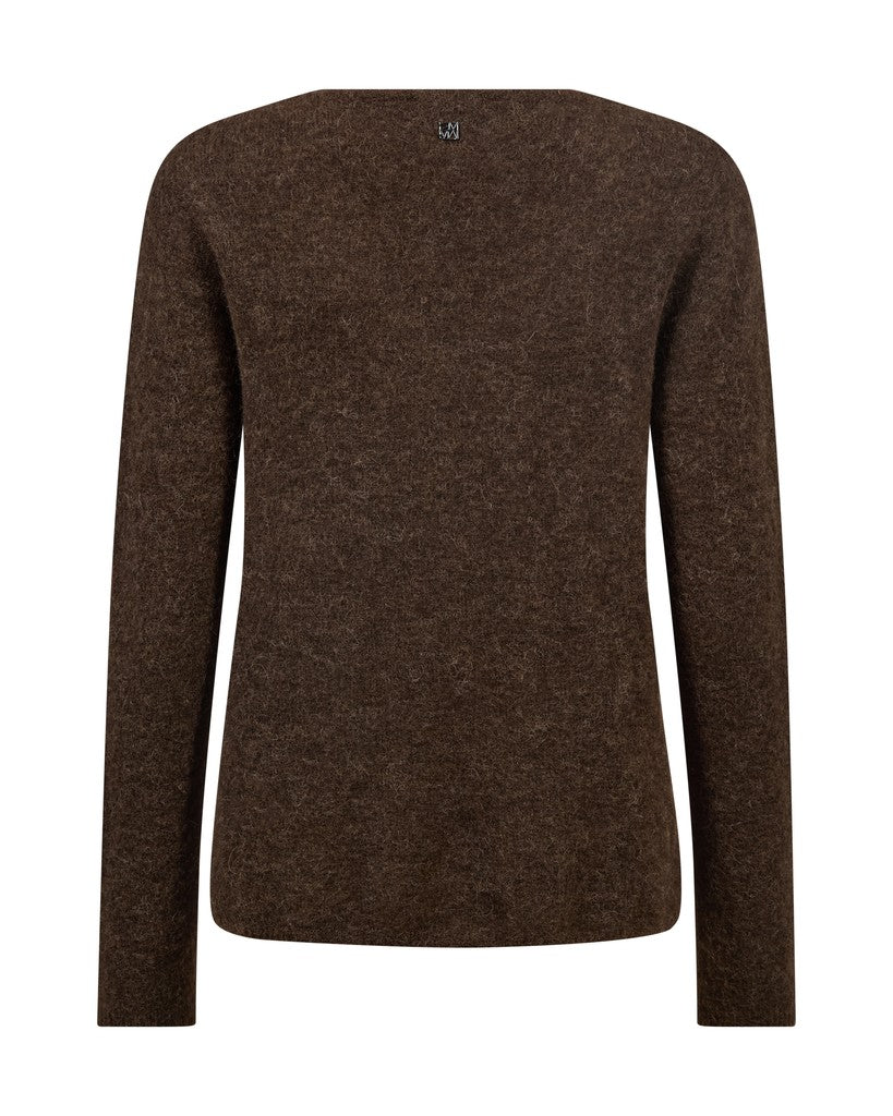 Mos Mosh Mape Sophia V-Neck Knit in Delicioso