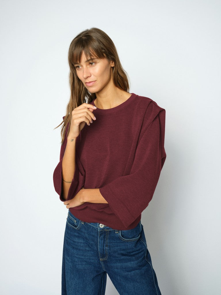Mos Mosh Mae O-3/4 Sleeve Sweatshirt