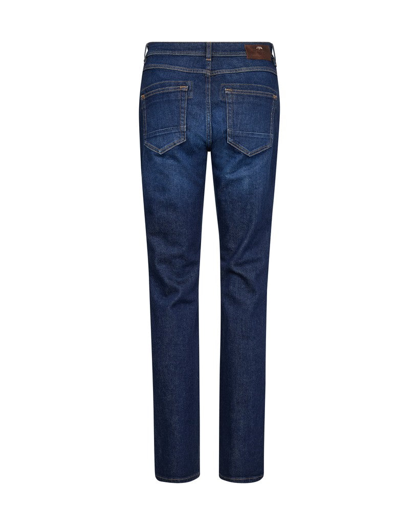 Mos Mosh Carla Naomi Spangle Jeans in Dark Blue