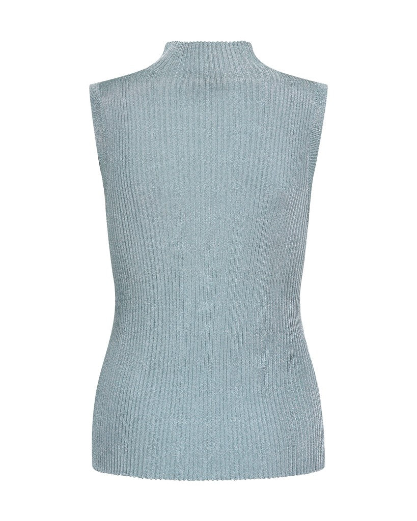 Mos Mosh Manja Highneck Knit Top in Lead