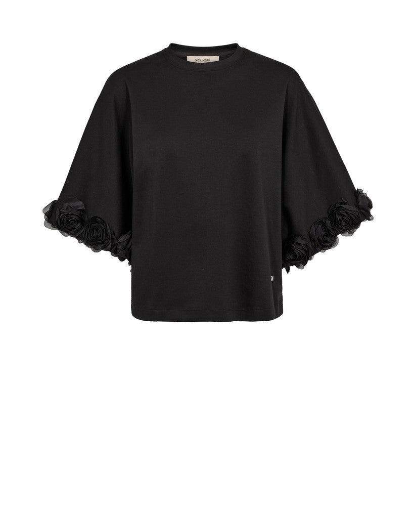 Mos Mosh Rosette T-Shirt in Black
