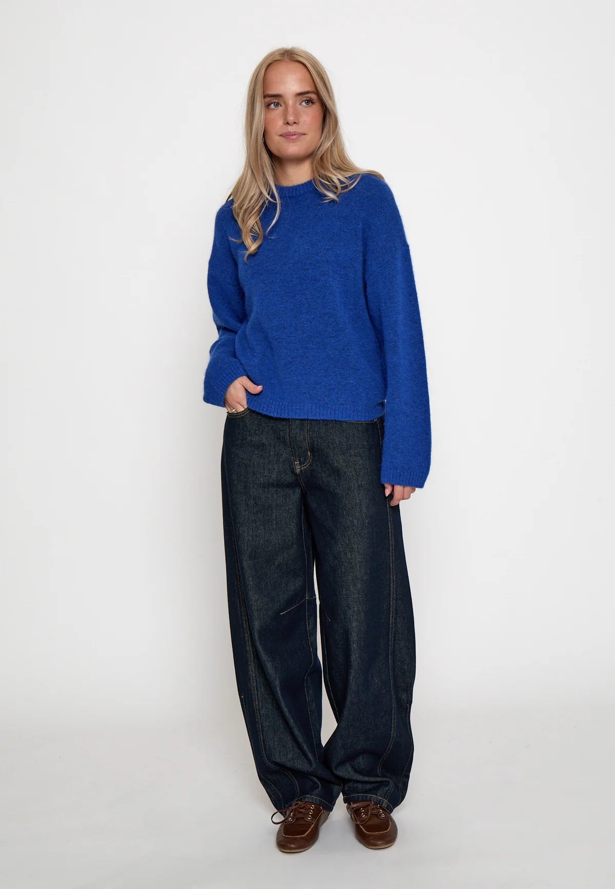 Minus Christa Knit Pullover in Lapis Blue