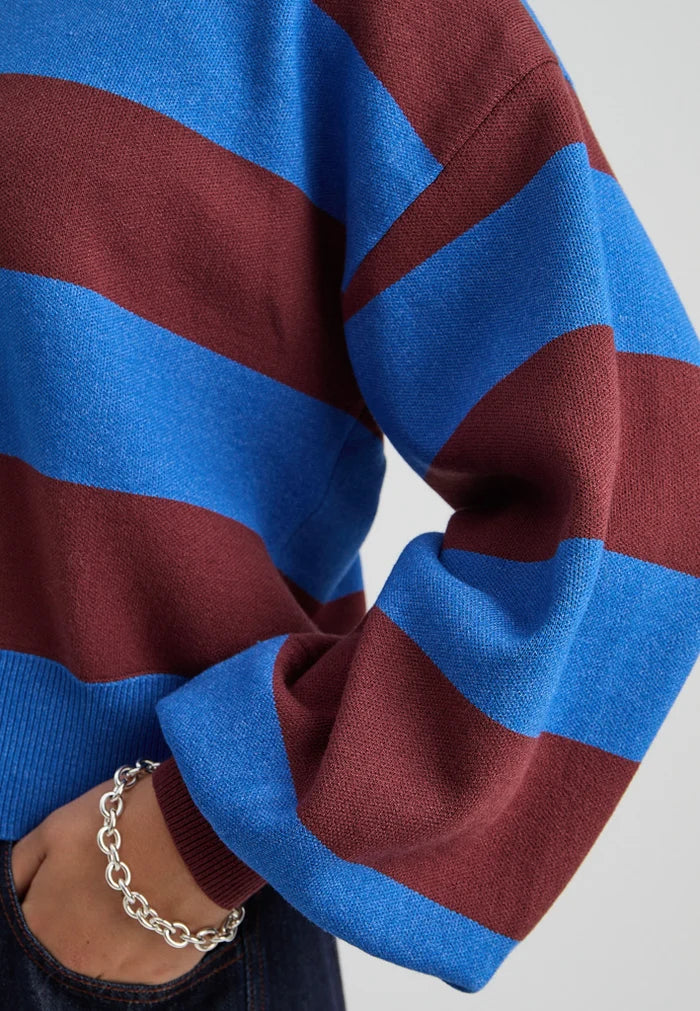 Minus Lolly Knit Pullover in Andorra Stripe