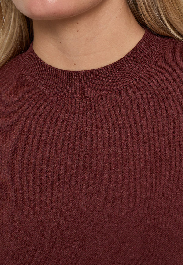 Minus Lupi Knit T-Shirt in Andorra Red