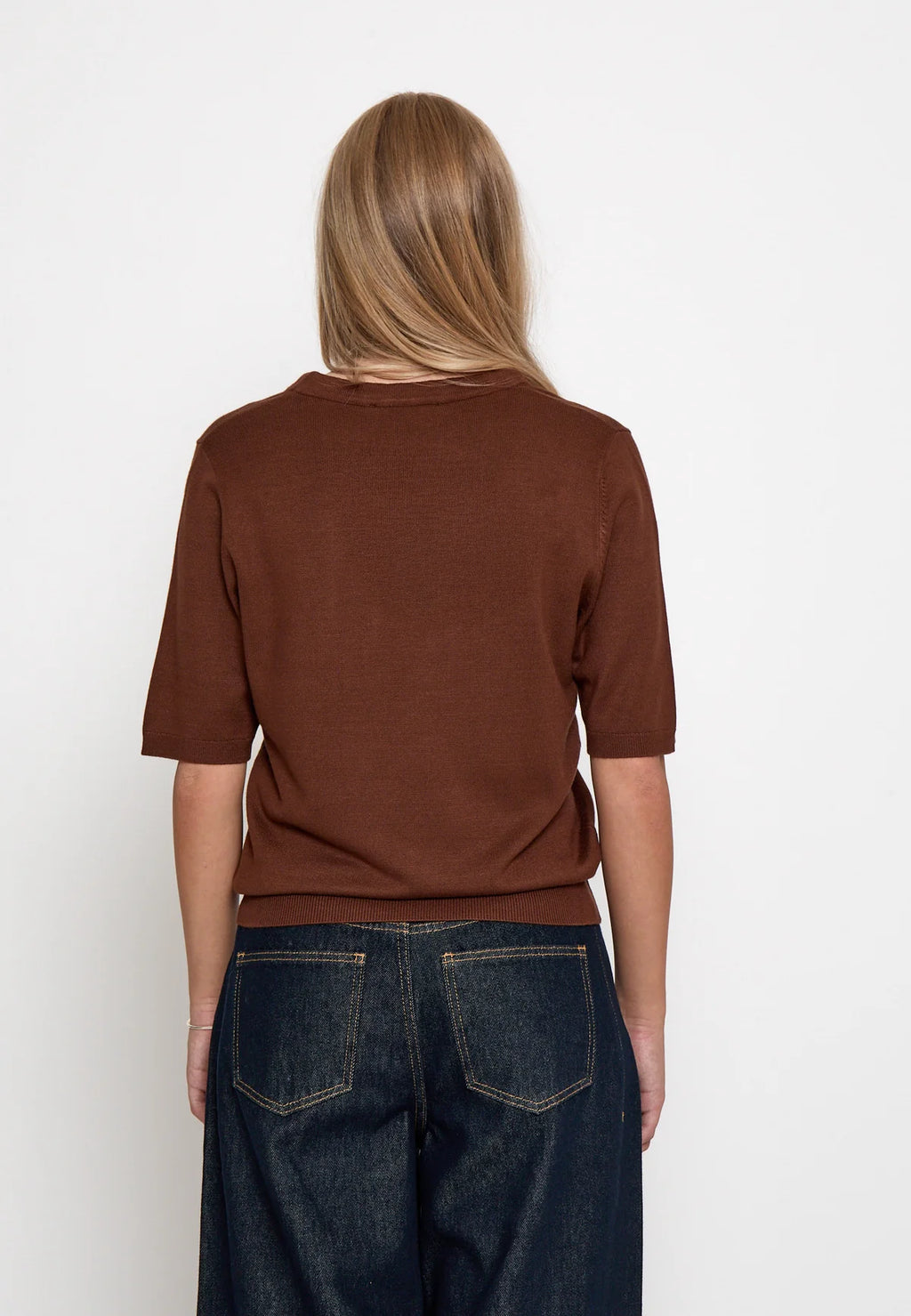 Minus Refaela Knit T-Shirt in Tiramisu