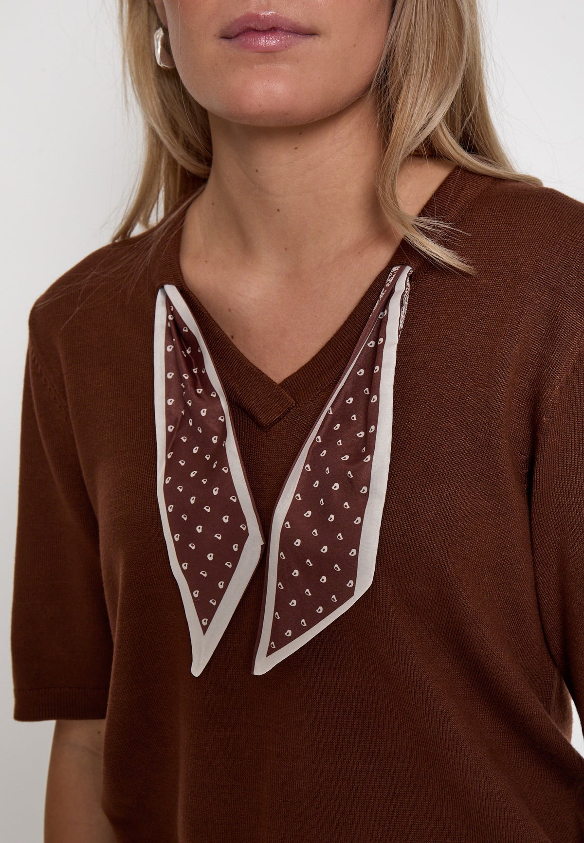 Minus Refaela Knit T-Shirt in Tiramisu