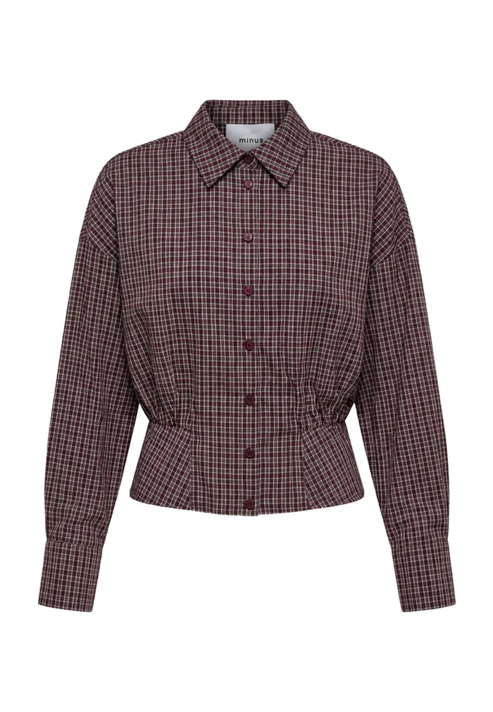 Minus Robina Shirt - Andorra Red Checked