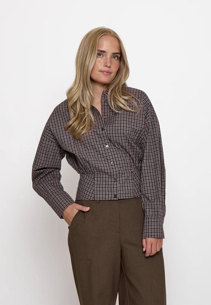 Minus Robina Shirt - Andorra Red Checked