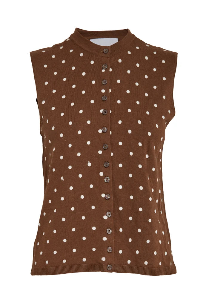 Minus Sindy Knit Vest in Tiramisu