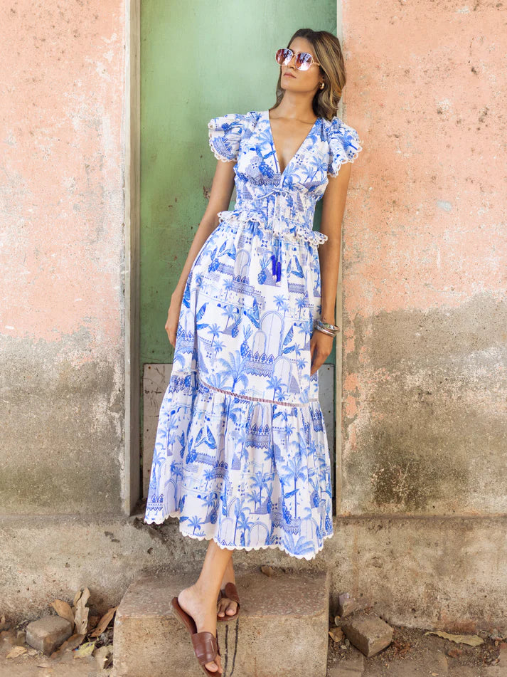 New Day Originals-Misha Dress in Blue Paradise