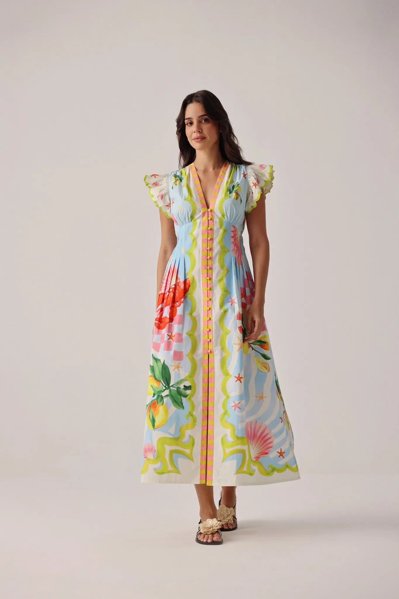 NOIB Estella Maxi Dress in Summer Zest
