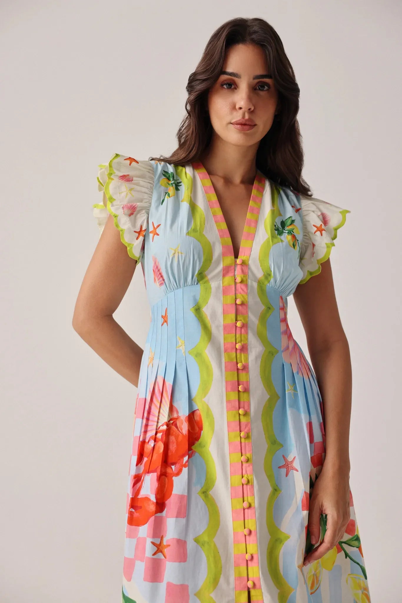 NOIB Estella Maxi Dress in Summer Zest