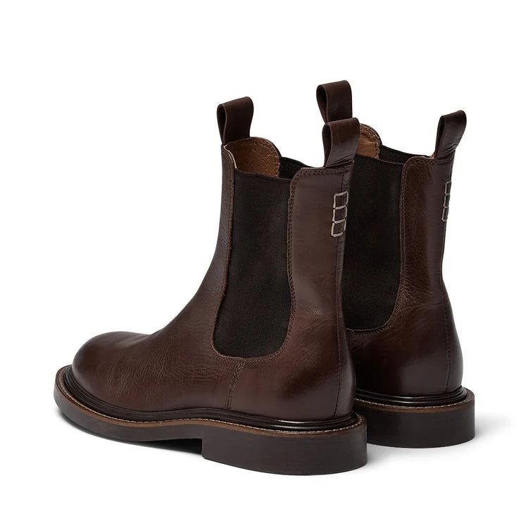 Pavement Nord Leather Boots in Brown