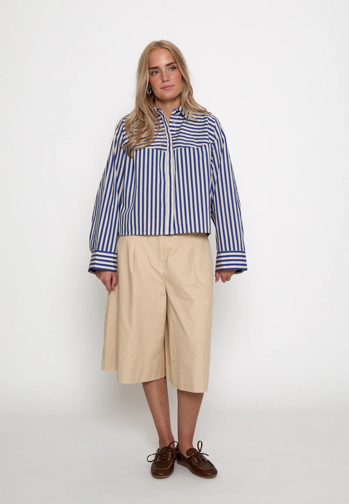 Peppercorn Sadie Shirt in Sapphire Blue