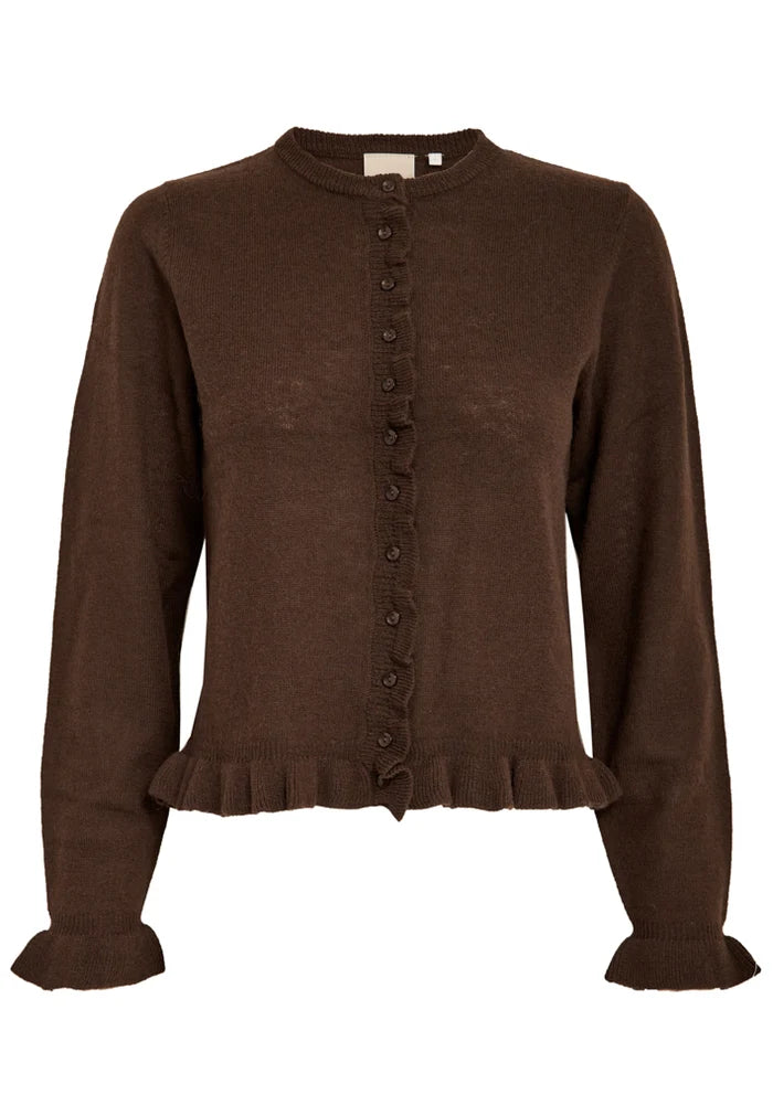Peppercorn Saga Cardigan in Java Brown