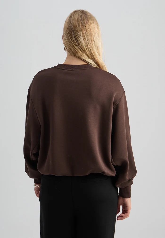 Peppercorn Sinna Sweatshirt in Java Brown