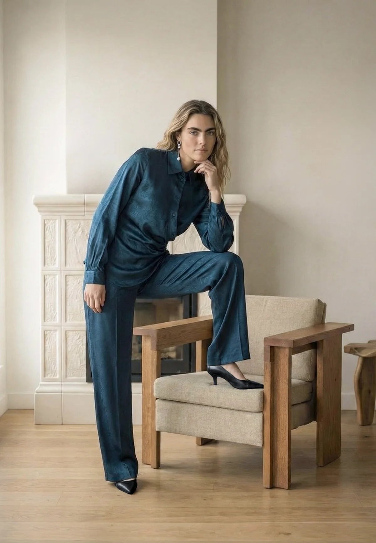 Peppercorn Tina Pant in Teal