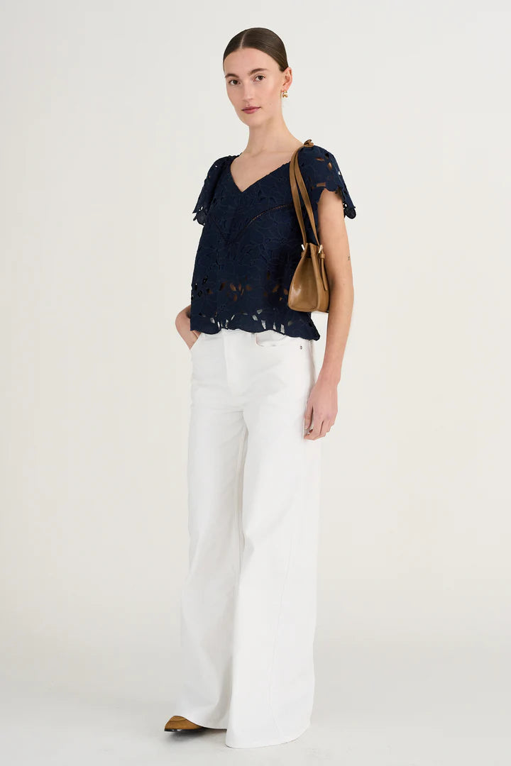 Pieszak Asta Jeans in white, Evalucia, Boutique, Perth