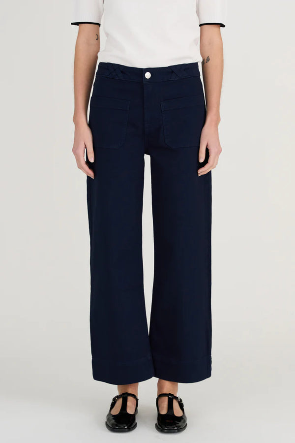Pieszak Birkin Paris 70s Culotte Jeans in Midnight Navy - J234928