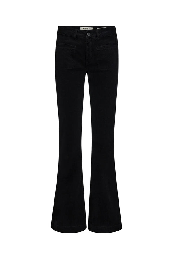 Pieszak Cara 70's Jeans Baby Cord in Black - J235017