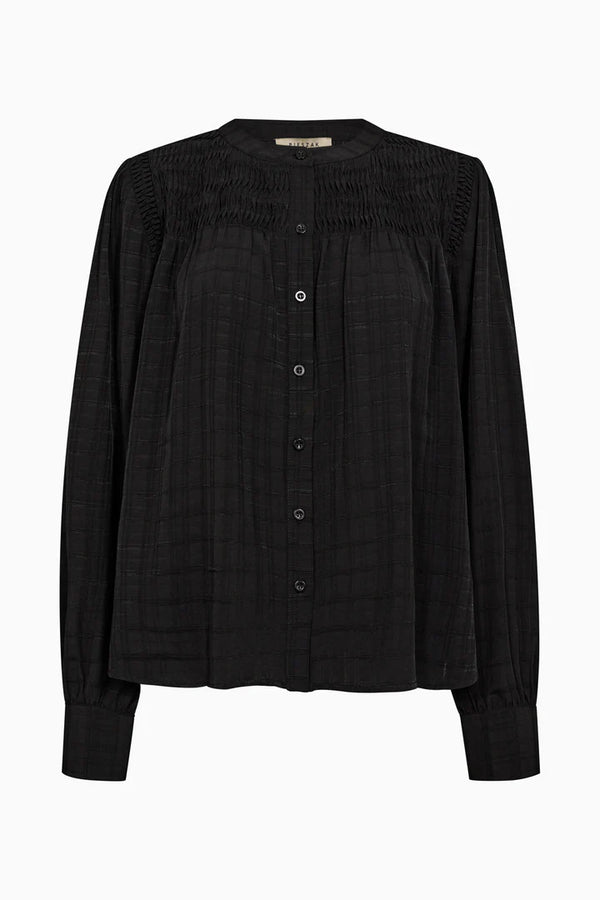 Pieszak Cassie Pintuck Shirt in Black - J234834