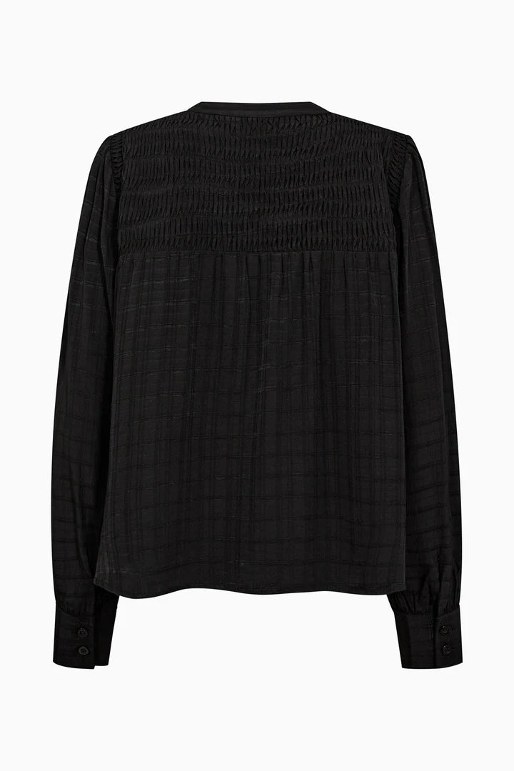 Pieszak Cassie Pintuck Shirt in Black - J234834
