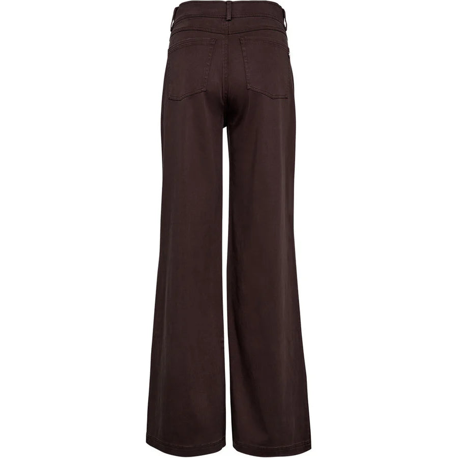 Pieszak Sasha French Pleat Pant in Black Coffee - J235095