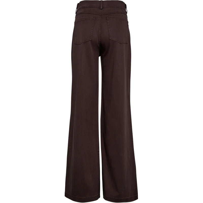 Pieszak Sasha French Pleat Pant in Black Coffee - J235095