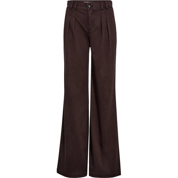 Pieszak Sasha French Pleat Pant in Black Coffee - J235095