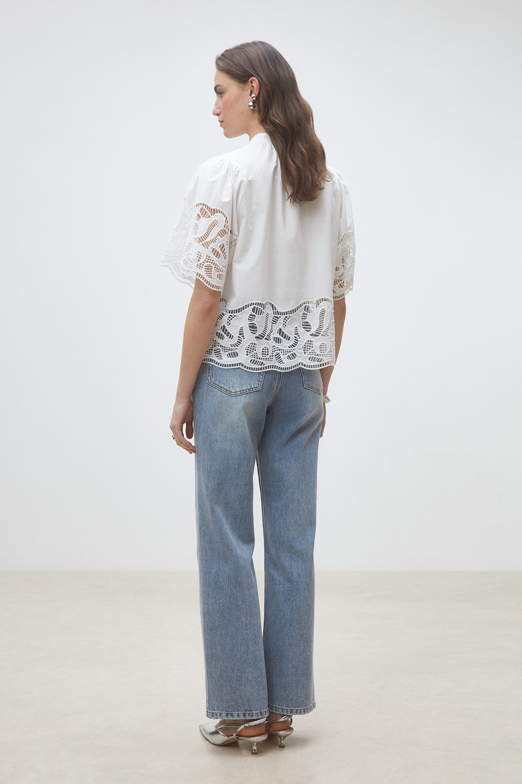 Suncoo Paris Linda Shirt in Blanc Casse - S26C07087