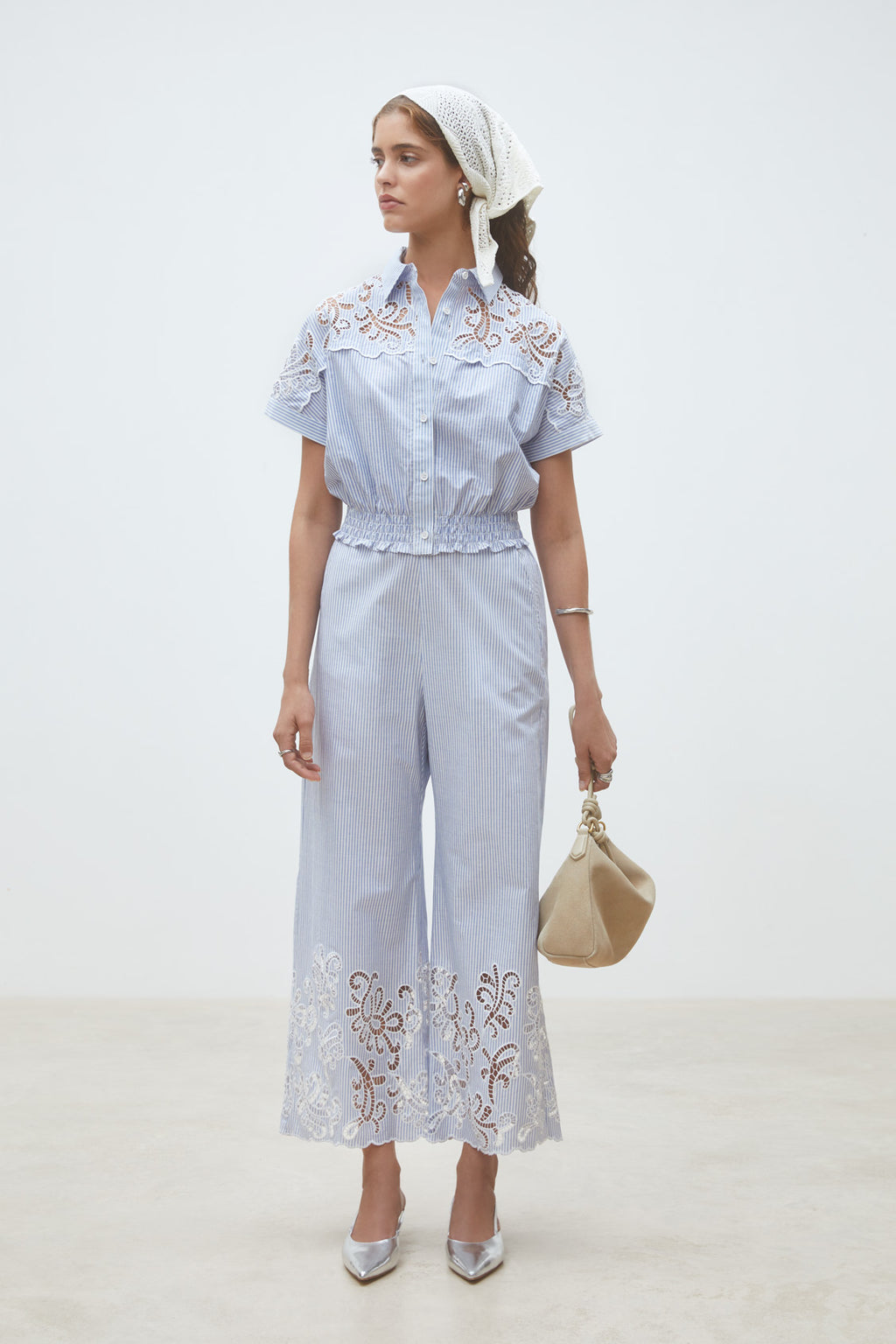 Suncoo Paris Joss Trousers in Bleu - S26C04269