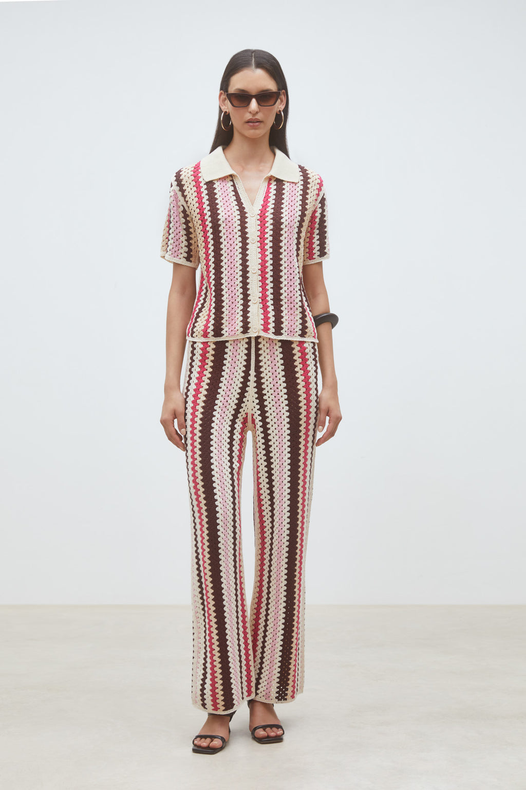 Suncoo Paris Jaclaz Trousers in Rose - S26M04049