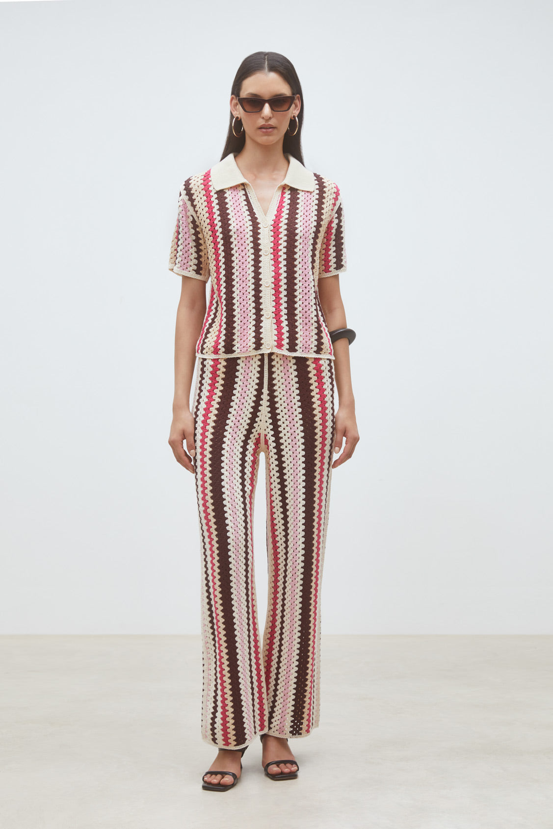 Suncoo Paris Jaclaz Trousers in Rose - S26M04049