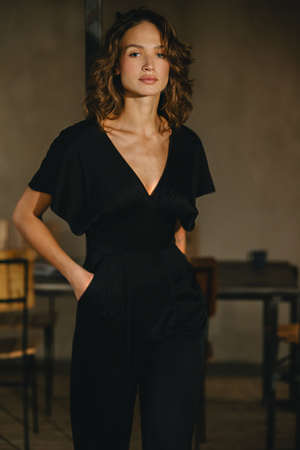 Traffic People Smooth Operator Grace Jumpsuit in Black