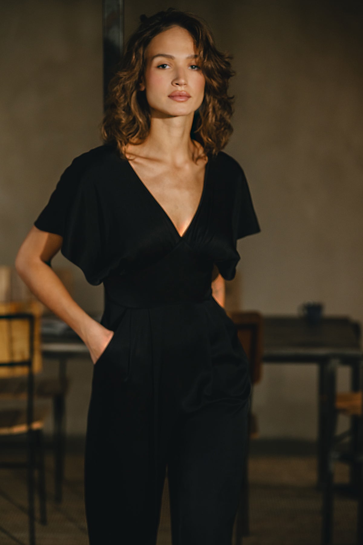 Traffic People Smooth Operator Grace Jumpsuit in Black