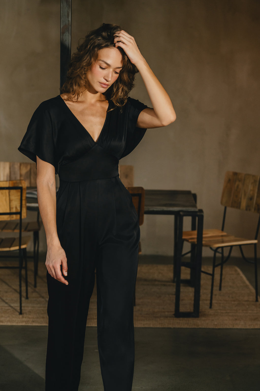 Traffic People Smooth Operator Grace Jumpsuit in Black