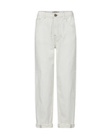 Mos Mosh Aymen Melo Ankle Grazer Trouser in White - 168170