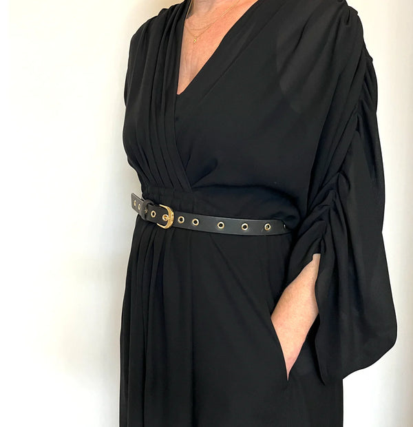 Bell ~& Fox Misha Leather belt in black