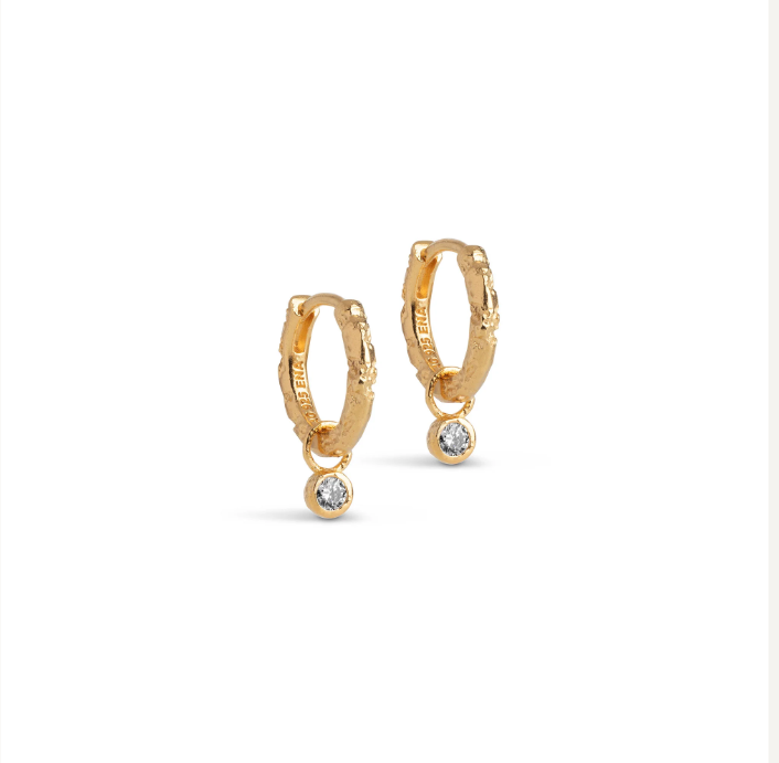 Enamel Copenhagen Belle Hoops - CZ