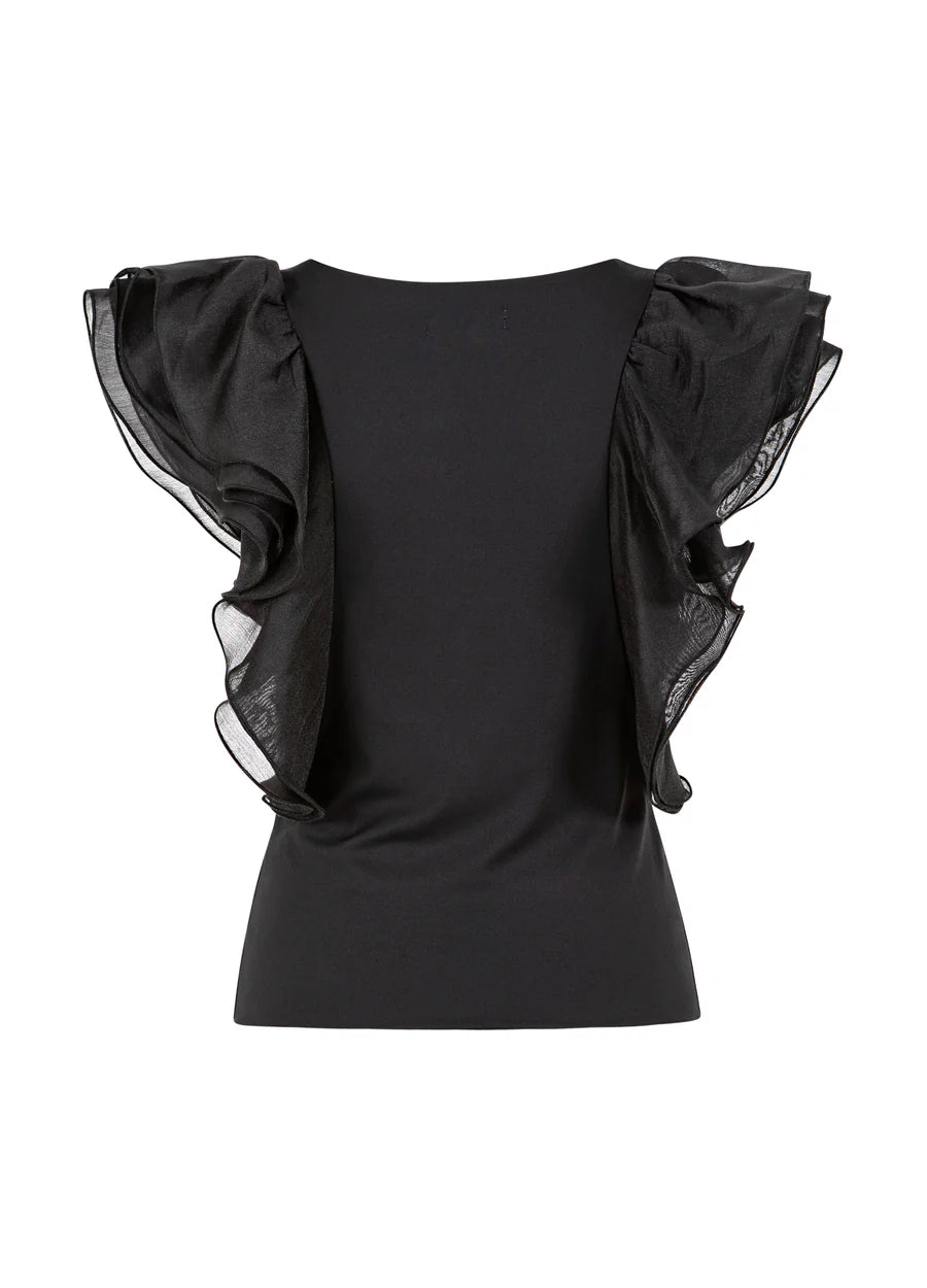 Coster Copenhagen Top with Ruffle Sleeves