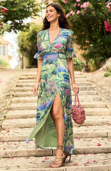 Hope & Ivy The Blake Dress, Thigh Split and Open Back