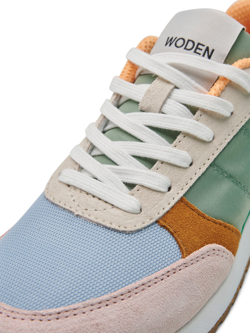 Woden Ronja Trainers WL740 in Algae Multi