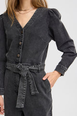 Atelier Reve Harper Jumpsuit-Meteorite Washed Denim-20121735